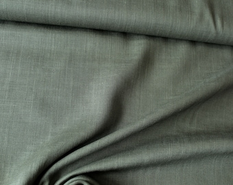 0.5 m linen, viscose, 12.98 euros/meter, 145 cm wide, sold by the meter, khaki / olive