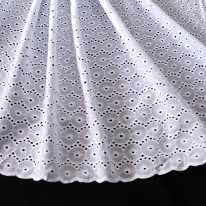 0.5 m eyelet embroidery Julia, (14.98 Euro/meter), cotton woven fabric, 130 cm wide, white