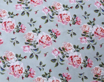 9,98 Euro/meter, cotton fabric "Rosen", 145 cm wide, by the meter, 0.5 m