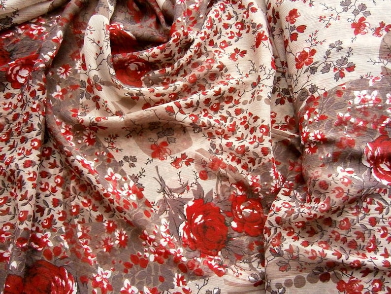 layered look crashed Designer chiffon
