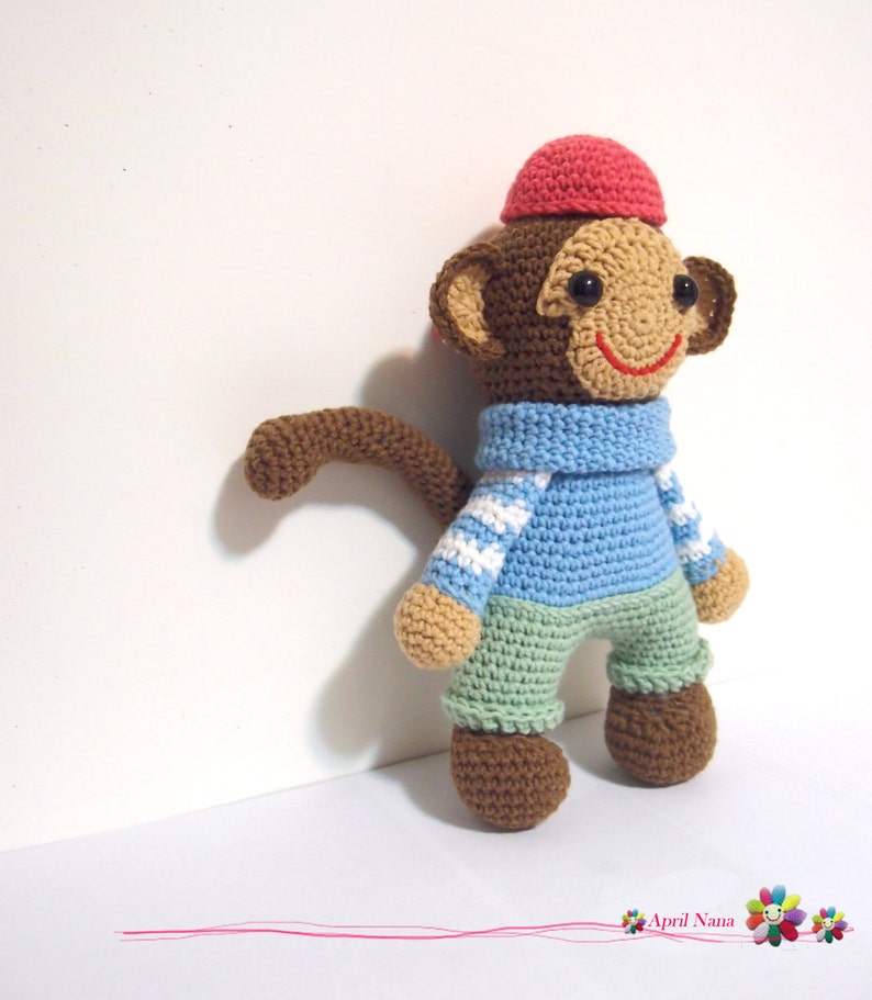 Naughty Monkey Crochet Pattern amigurumi cute Etsy