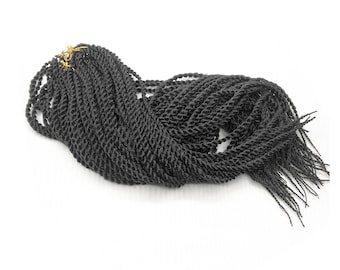 Loop Twist Braiding Hair 18+20+22 inch High Quality Crochet Twist Braids Synthetic Hair Extensions-Buy 5 pack get 1 pack FREE