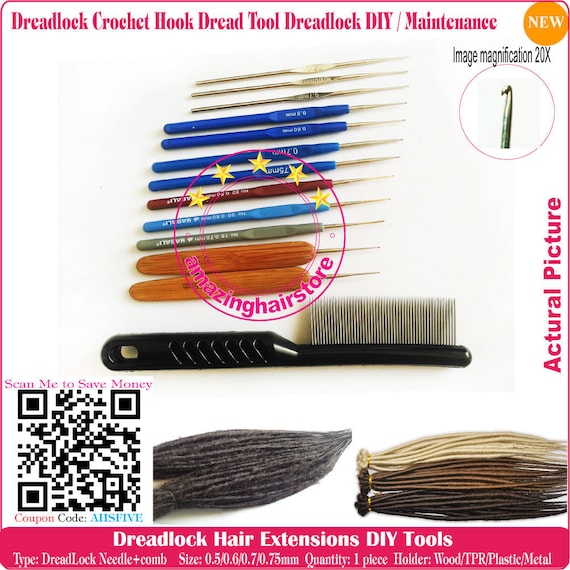 Professional Dreadlock Dreading Comb / Dread Crochet Hook Brand New Dread  Combhook Make Repair Maintenance Dreadlocks Hair Extensions 