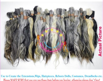 Cuticle Kept Unprocessed Natural Color HairCut Raw Virgin 100% Human Hair Ponytails making Hair Extension Hair Wigs Toupee Dreadlocks LOTs-3