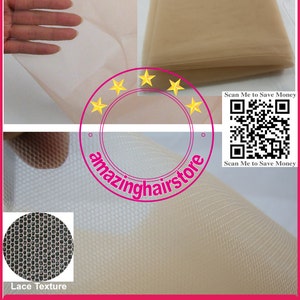 1 Yard SWISS NET Flesh Tone Wig Lace Toupee Monofilament making repair 100% remy Human Hair Full Lace Wigs Hairpiece Men Toupee Dolls Hat