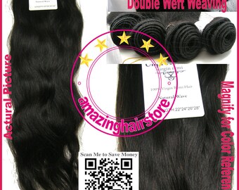 22 "24" 26 "28" ENVÍO GRATIS 4 Bundles 100% sin procesar virginal brasileño de la onda natural de Remy extensiones del pelo humano