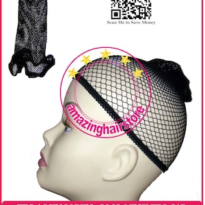 12 STÜCKE Schwarz Stretch Stoff Mesh Perücke Cap Liner für Haar Spitze Perücken Haarteil Toupet