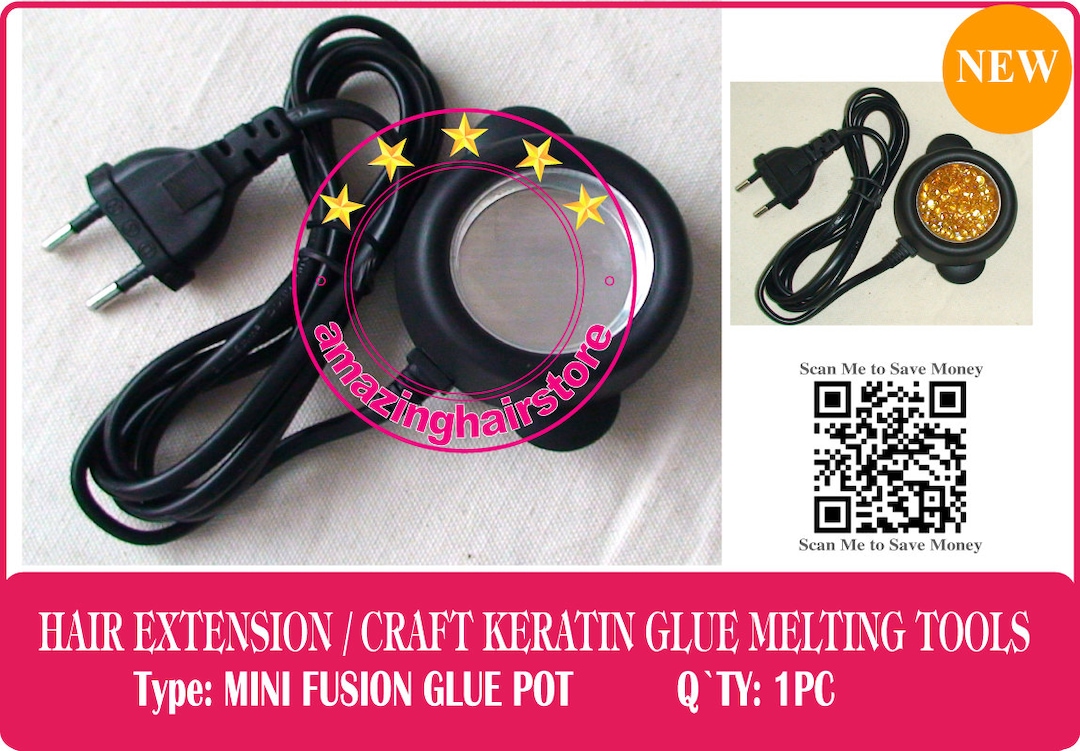 Hot Melt Glue Pot MAKING Keratin Fusion Glue Prebonded Remy Etsy