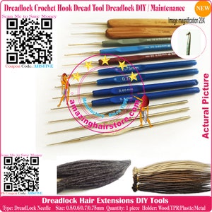 Brand NEW DreadLocks Hair Extension fine Crochet Hook Needles Dread Needle- FREE SHIPPING