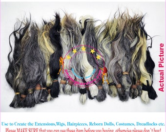 Cuticle Kept Unprocessed Natural Color HairCut Raw Virgin 100% Human Hair Ponytails making Hair Extension Hair Wigs Toupee Dreadlocks LOTs-1