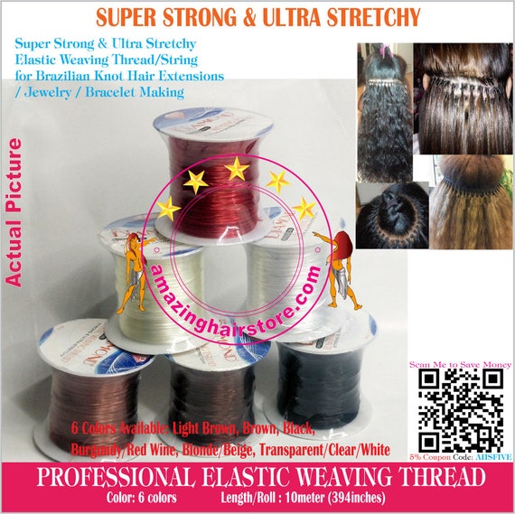 100 Meters 3940 Inches Clear Brazilian Knot Hair Extensions Etsy