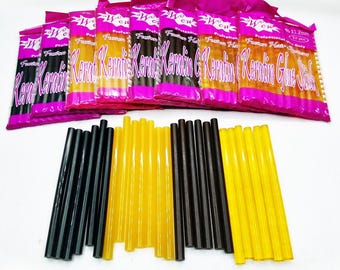120pcs High Temperature Resistant High Quality Large Melt Fusion Keratin Glue Stick for Crafts/ Keratin Tips Hair extension-4 colors