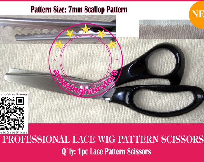 7mm Jagged Scissors Pinking Shears Lace Scissors to Make Repair Full