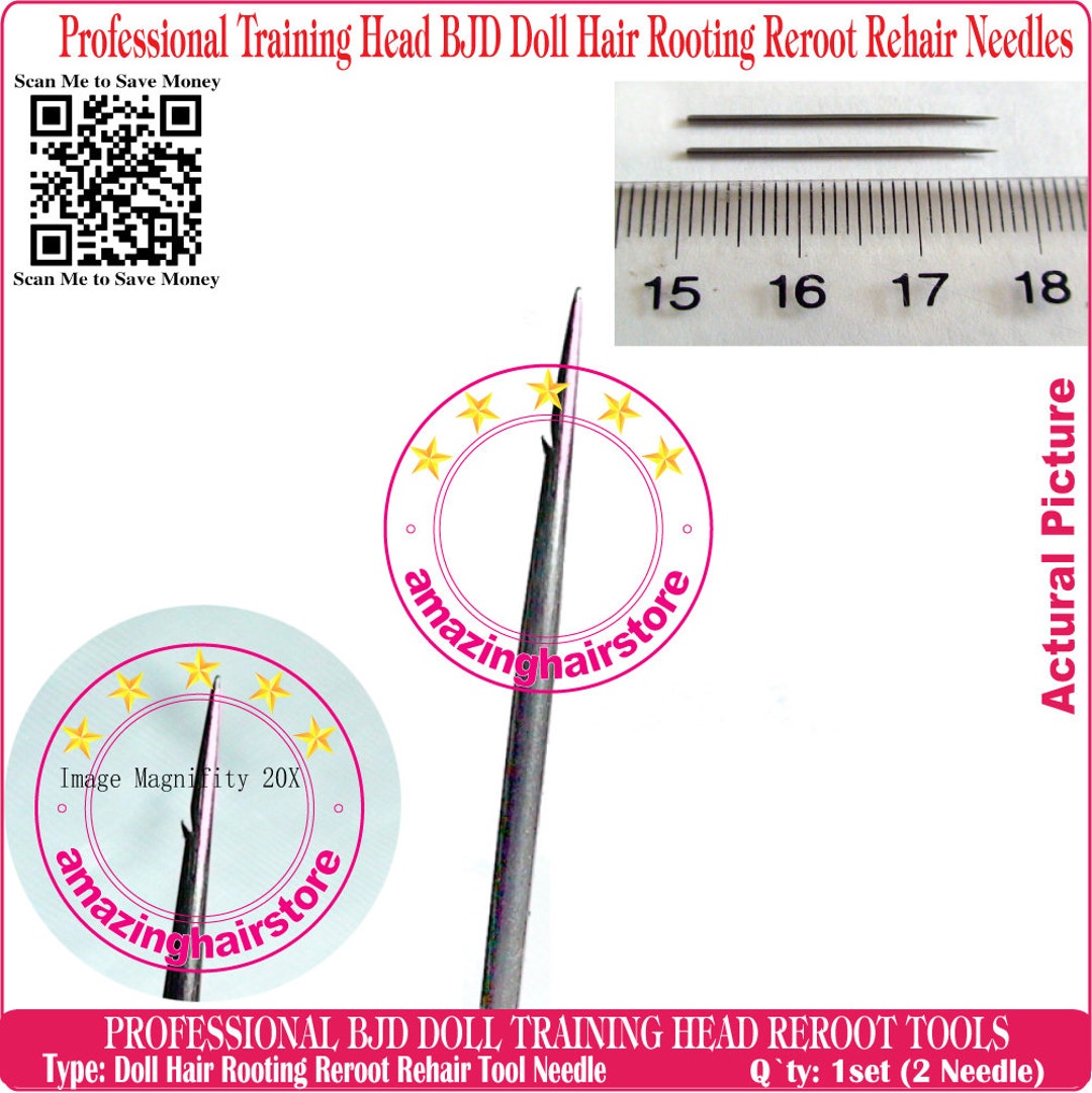Training Head BJD Doll Hair Rooting Reroot Rehair Tools Make or Repair