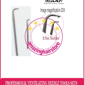 2pcs Professional Ventilating Needles DIY B to Make 100% remy Human Hair Full Lace Wigs Hairpiece Men Toupee Doll etc