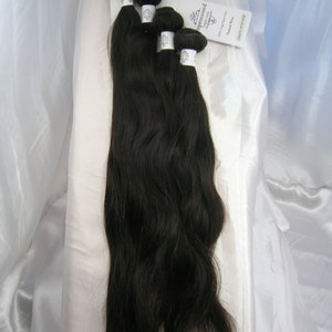 16181820 4 Bundles 100% Unprocessed Virgin Brazilian Natural Wave Remy Human Hair Extensions FREE SHIPPING image 3