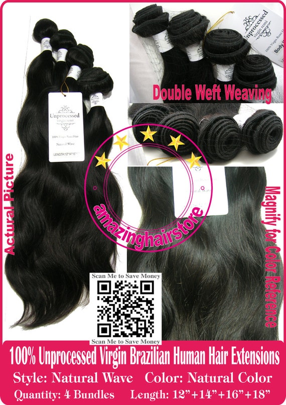 18 Inch Human Hair Weave Extensions Body Wave Brazilian Remy Amazon.com : Human Hair Bundles Loose Body Wave 8/40 Inches  main image 4
