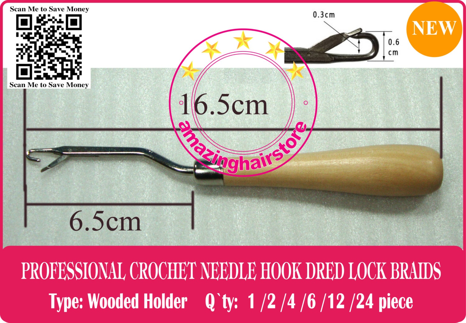 Crochet Needle Latch Hook Hair Needle Hook Dreadlock Dread Lock