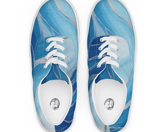 Women’s lace-up canvas shoes