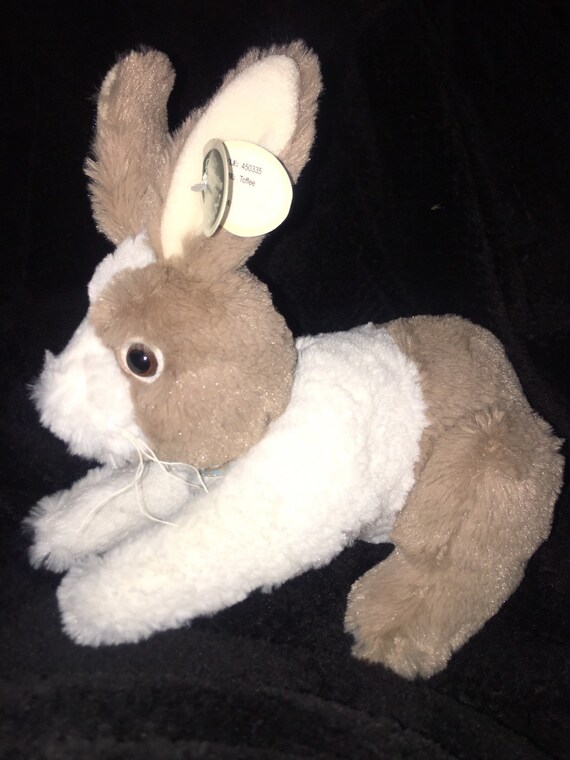 NEW The Bearington Collection Beige White Bunny Rabbit Plush 10/" Long