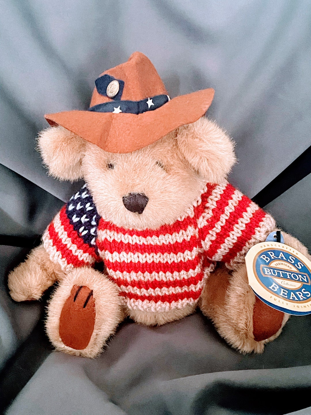 Brass Button Bear Cody the Bear of Friendship Stuffed Teddy Etsy