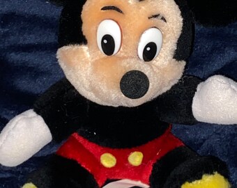 Vintage Mickey Mouse Plush Disneyland Disney World Parks Stuffed Toy 7”