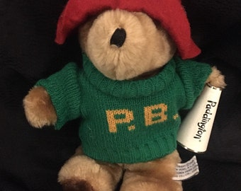 Vintage Eden Plush Paddington Plush Bear 8"