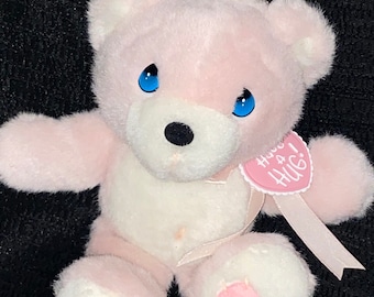 9” Vintage 1997 Precious Moments pink teddy bear plush toy
