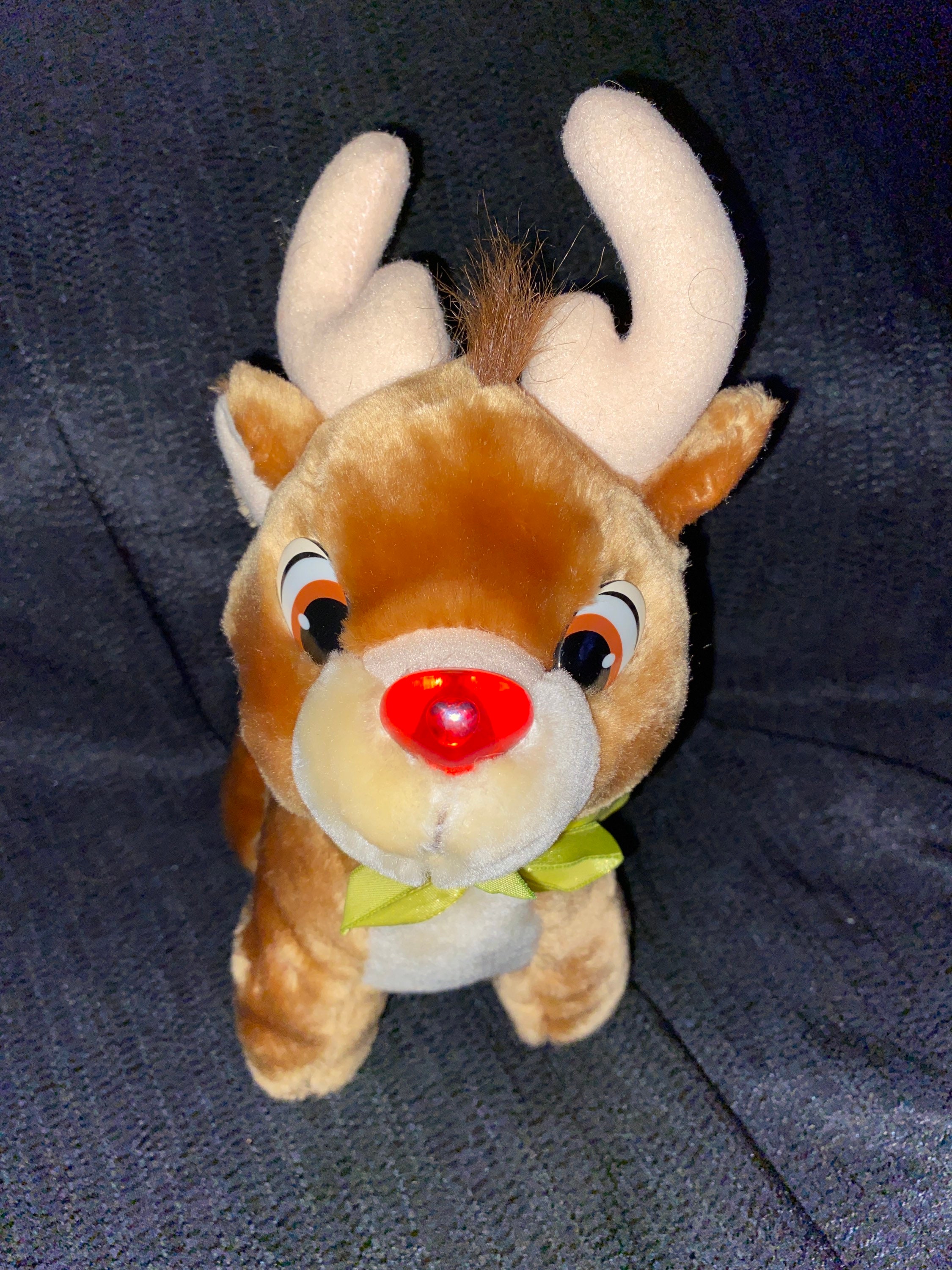 vintage stuffed rudolph