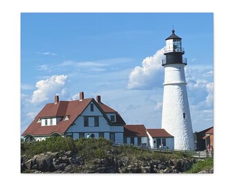 Canvas Gallery Wraps from my collection of photography. The Portland LIghthouse from the coastal area in  Portland Maine
