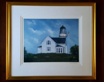 Cape Elizabeth Lighthouse, Maine Artwork,Maine Painting,Maine print,Art,