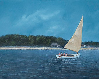 Giclee Canvas Print,Wall Art,Giclee Print,Fine Art, Original Art, Title: Storm Seas by Greg Butterworth