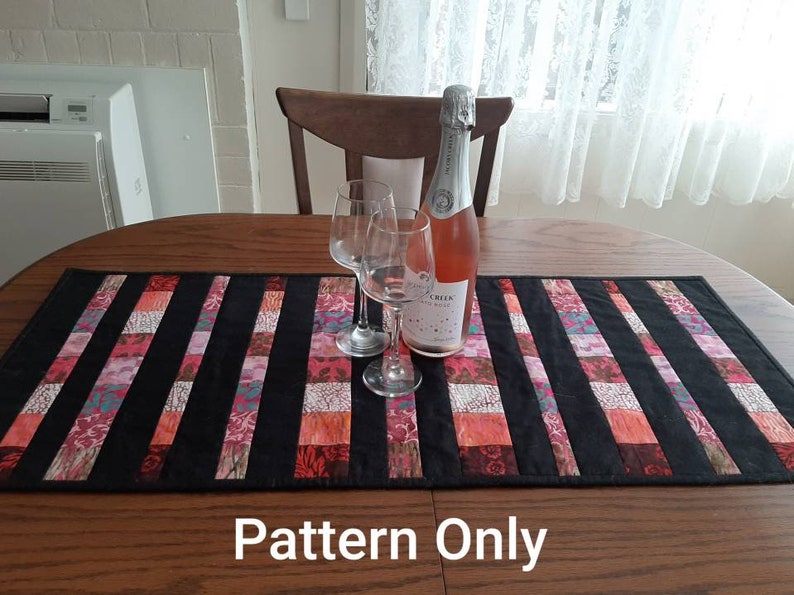 Beginner Friendly Quilt as You Go QAUG Strip Table Runner Etsy