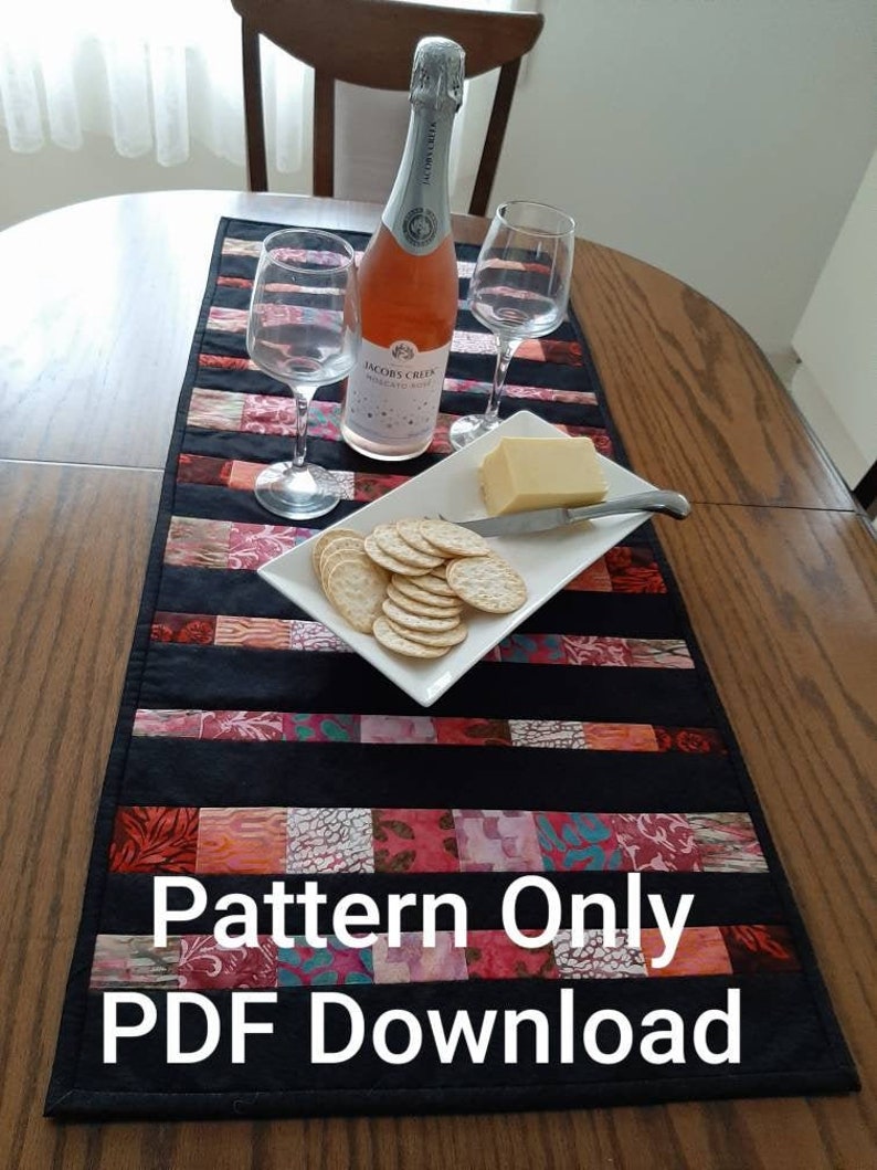 Beginner Friendly Quilt as you Go QAUG Strip Table Runner Etsy