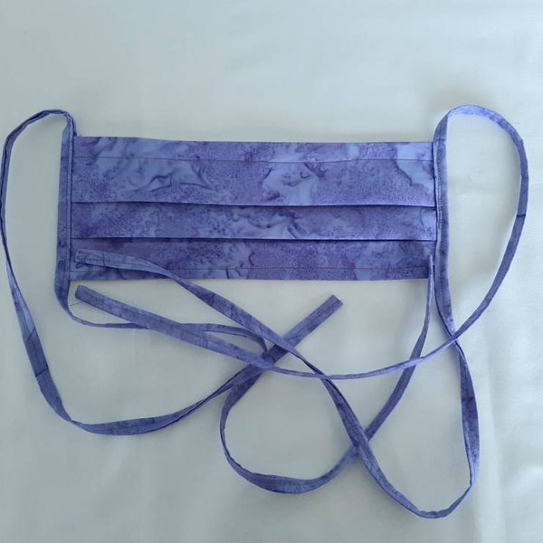 Face Masks, 3 layers, Australian handmade, Batik and Cotton, washable/reusable, lilac