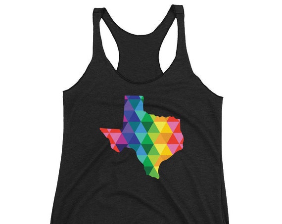 Women's Racerback Tank Texas tshirt Soft colorful Texas shirt Texas State Proud Texan I love Texas Raised HTX Proud tshirt Texas Gifts