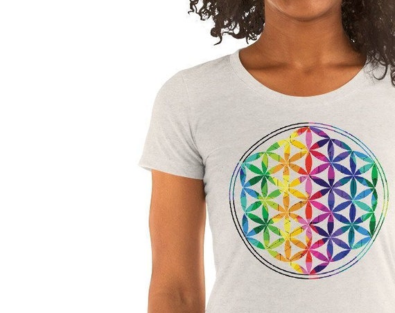 Flower of Life Sacred Geometry Ladies' short sleeve t-shirt