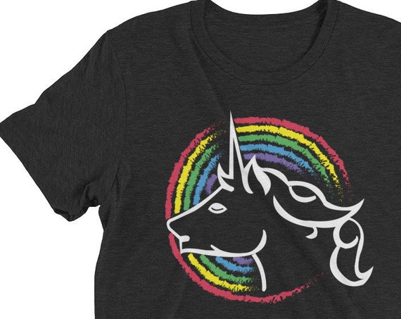 Rainbow Unicorn Short sleeve t-shirt