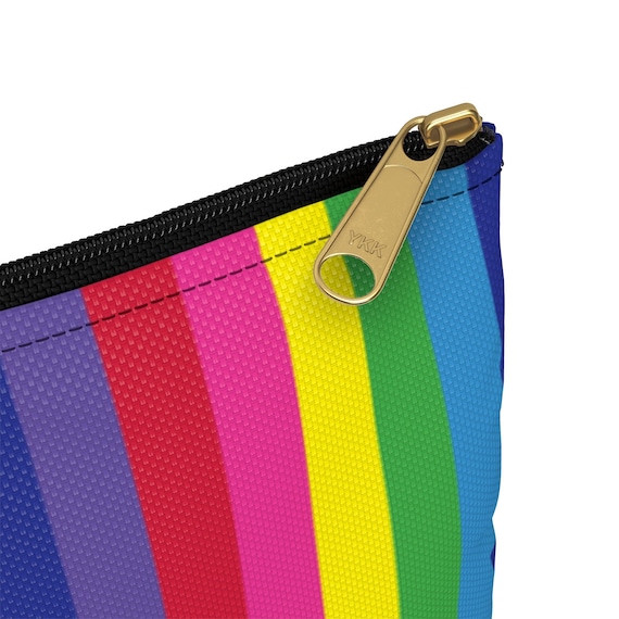 The Vivid Collection: Rainbow Striped Accessory Pouch