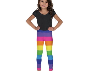 Rainbow Striped Kid's Leggings