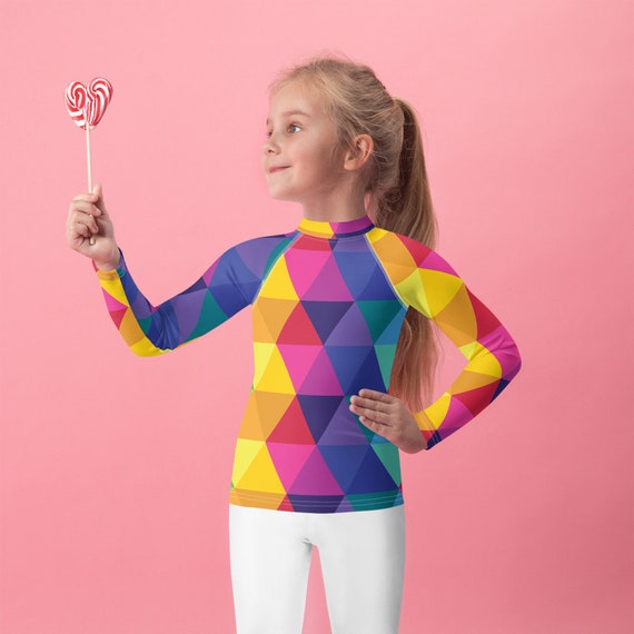 Kids Rash Guard - Rainbow Top - Multicolored Shirt