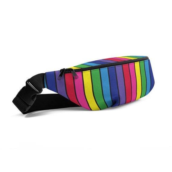 The Vivid Collection: Rainbow Striped Fanny Pack