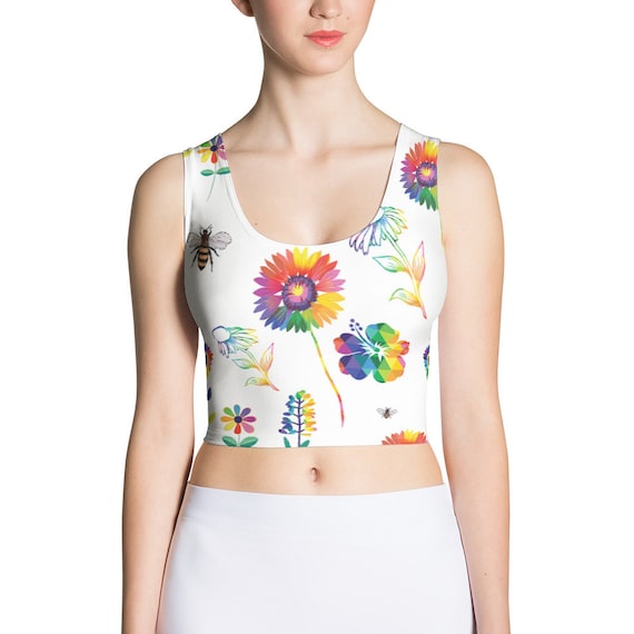 The Floral Collection: Spring Flowers Crop Top