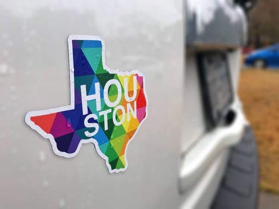 Houston Texas Car Magnet or Fridge Magnet Custom Houston Decal Texas State Magnet Houston Texas Born and Raised HTX/H Town Texas Gifts