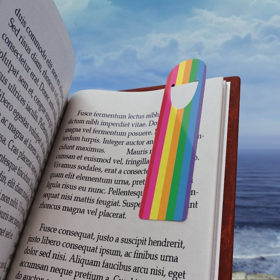 Colorful Rainbow Striped Bookmark