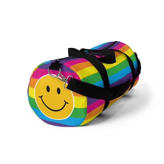 Happy Hustle: The Rainbow Smiley Gym Duffle Bag