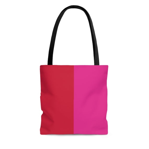 Red + Pink Tote Bag