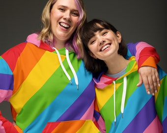 Magic Rainbow Striped Unisex Hoodie