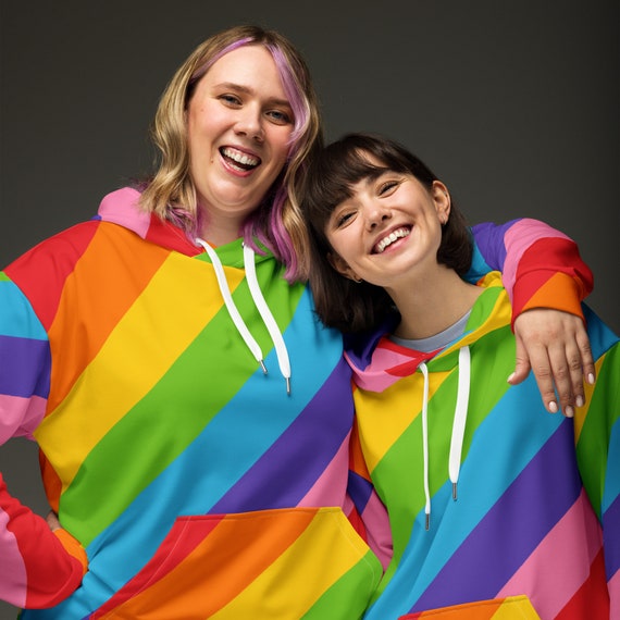 Magic Rainbow Striped Unisex Hoodie