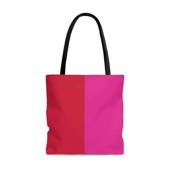 Red + Pink Tote Bag